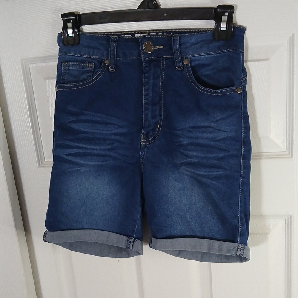VIP Blue Jean Shorts with Rolled Hems